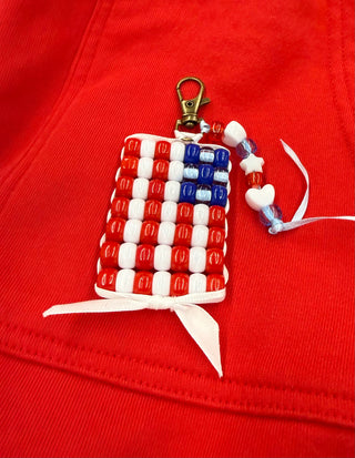 DIY USA Flag Bag Charm Kit