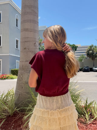 Game Day Sweater Garnet