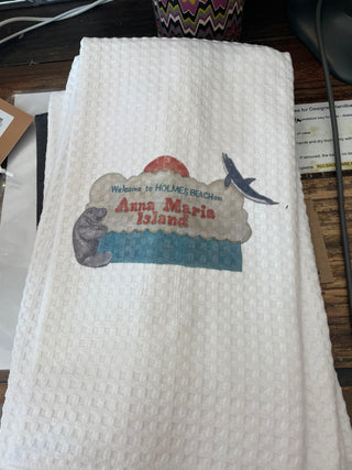 Welcome to Holmes Beach AnnaBPaints Kitchen Towel