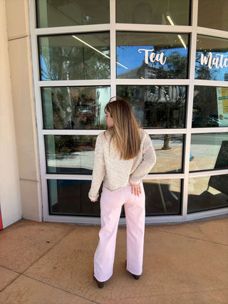 Pleaser High Rise Wide Ankle Pink