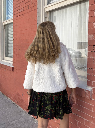 Cream Faux Fur Jacket
