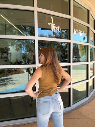 Free People Murphy Tank  - Dill Seed