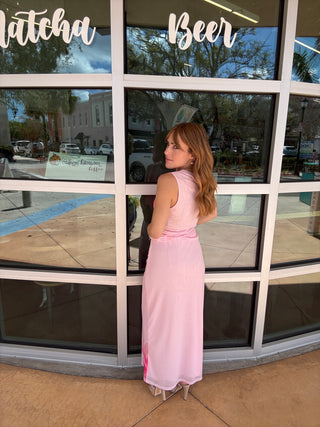 Flower Graphic Print Mesh Midi Skirt