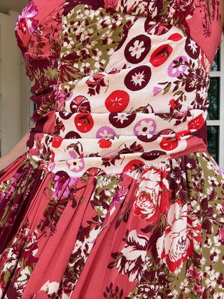 Free People Sasha Maxi Dress in Strawberry Combo