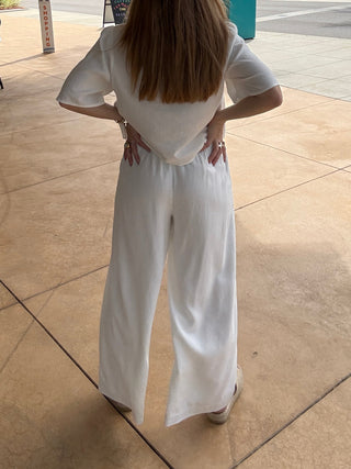 Z Supply Scout Linen White Pant