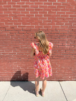 Sugar Crush Flutter Sleeves Babydoll Dress