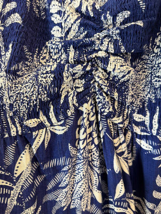 Tropical Print Flutter  Mini Dress