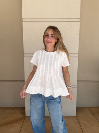 Breezy Pleated Swing Top
