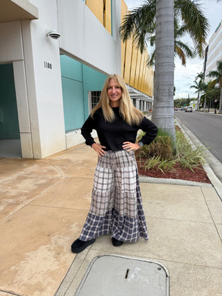 Relaxed Patchwork Pants