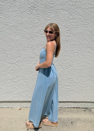 Z Supply Angel Eyes Twill Midi Dress