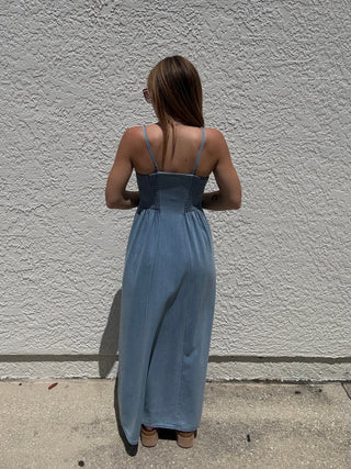 Z Supply Angel Eyes Twill Midi Dress