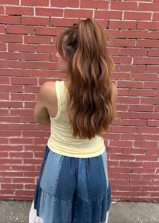 Z Supply - Classic Slub Scoop Tank in Sunnyside Yellow