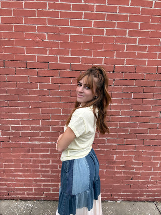 Z Supply Modern Slub Tee in Pineapple Yellow
