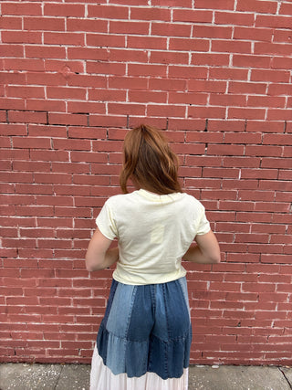 Z Supply Modern Slub Tee in Pineapple Yellow