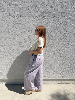 Wide Leg Lavender Pants