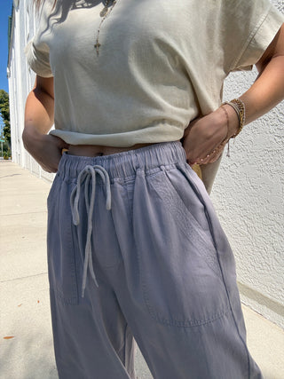 Wide Leg Lavender Pants