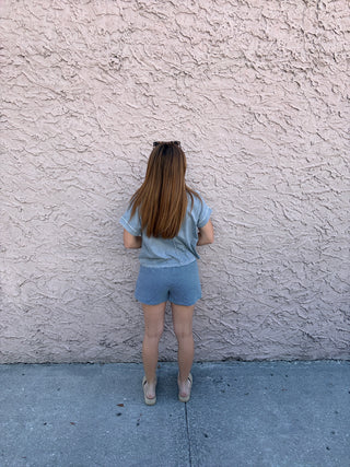 Striped Drawstring Shorts