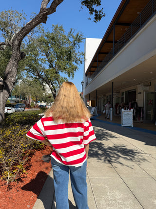 Striped Oversized Polo