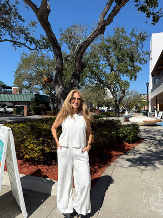 Z Supply Scout Linen  White Pant