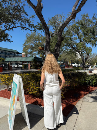 Z Supply Scout Linen  White Pant