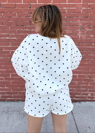 Polka Dot Sweatshirt