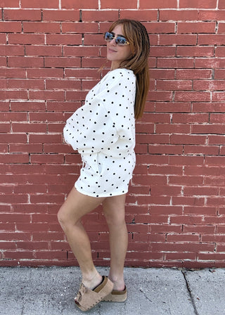 Polka Dot Sweatshirt