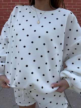 Polka Dot Sweatshirt
