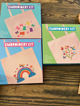 Tote Bag Embroidery Kit