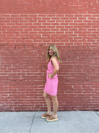 By The Sea Mini Dress – Pink