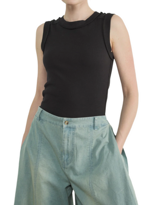 Inside Out Tank Black