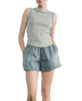Inside Out Tank Gray