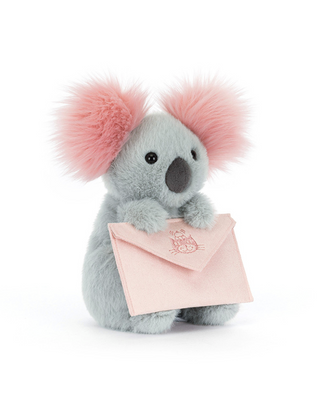 Jellycat Amuseables Koala with Message against white background