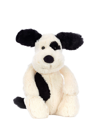 Bashful Black & Cream Puppy Jellycat