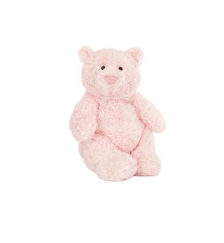 Pink teddy bear named Leola 