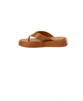 Brown sandal on a white background