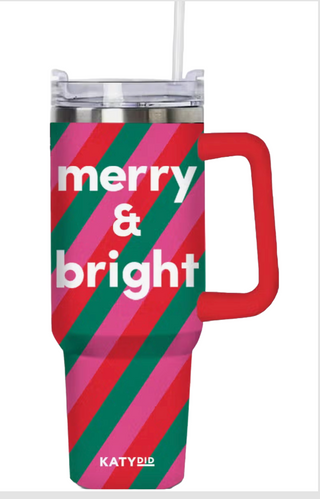 Merry & Bright Christmas Tumbler