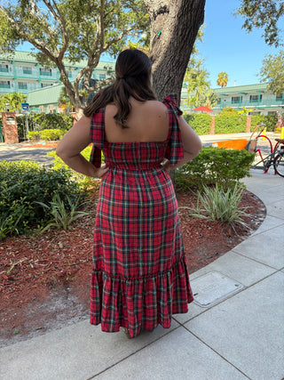 Midi Plaid Dress