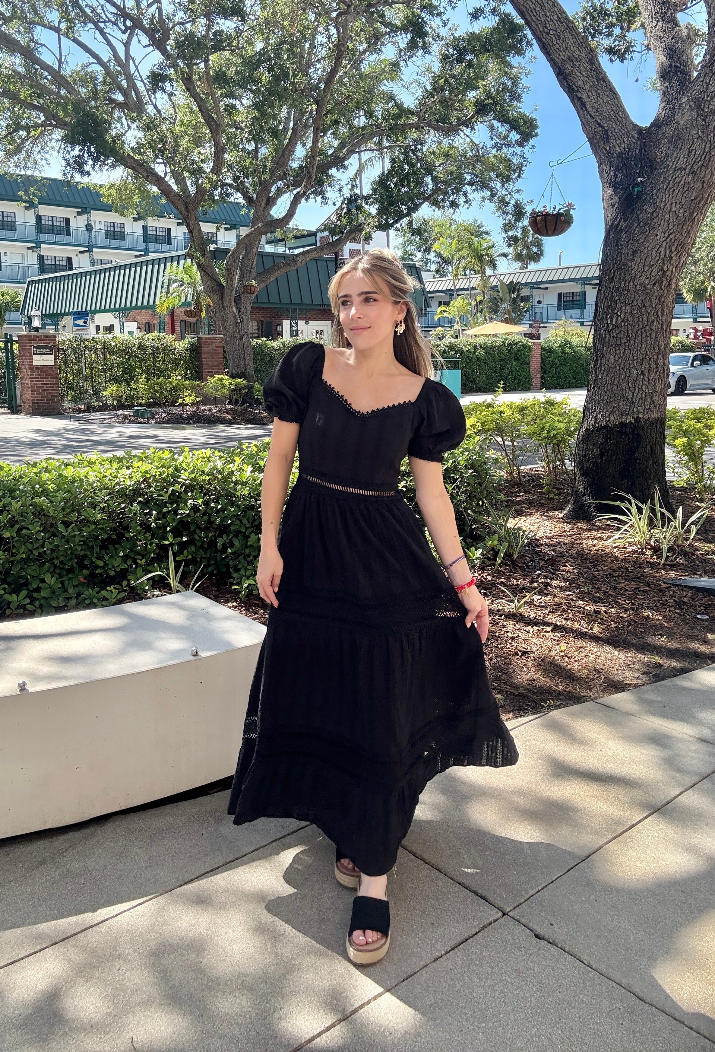 Midnight Lace Maxi Dress M Midnight Lace Maxi Dress M