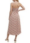 Miss Americana Floral Dress  Floral midi dress with piping detail - Adjustable straps and smocked back detail - Side pockets and lined  Material:  SELF: 100% POLYESTER / LINING: 100% POLYESTER (back)