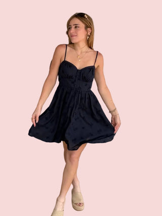 Navy Floral Eyelet Corset Mini Dress Pink & Navy Boutique Navy Floral Eyelet Corset Mini Dress Pink & Navy Boutique