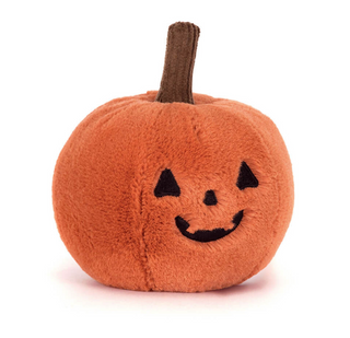 Ooky Jack o lantern Dimensions: 3.9in x 4.7in x 4.7in
Sitting Height: 3cm
Main Materials: Polyester
Inner Filling: Polyester Fibers, PE Beans
Hard Eye