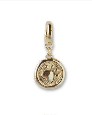 Paw Print Charm on white background