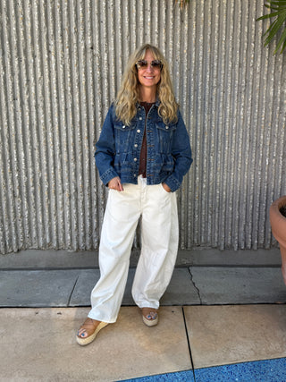 Peplum Denim Jacket