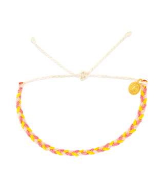 Pura Vida Mini Braided Bracelet Blushing Lemonade