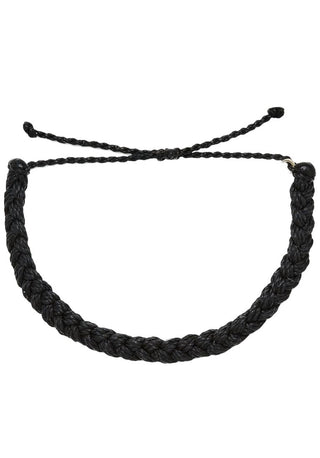 Pura Vida Solid Braided Black Bracelet  Every braided bracelet is 100% waterproof. Go surf, snowboard, or even take a shower with them on. Wearing your bracelets every day only enhances the natural look and feel. Every bracelet is unique and hand-made therefore a slight variation in color combination may occur.
