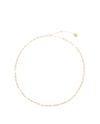 Pura Vida Harper Paper Clip Chain Necklace Gold