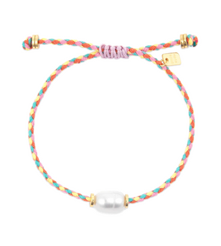 colorful bracelet with pearl