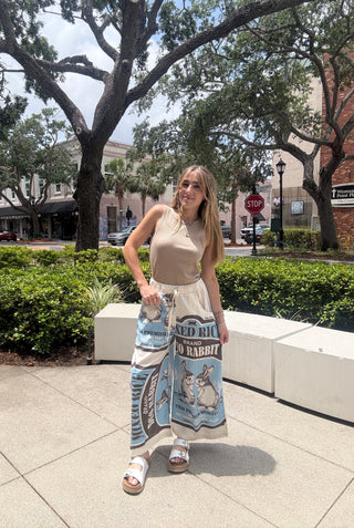 Rabbit Rice Sack Culotte Pants
