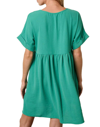 Relaxed Afternoon Dress in Paris Green