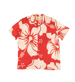 Duvin Trouble in Paradise Buttonup Red